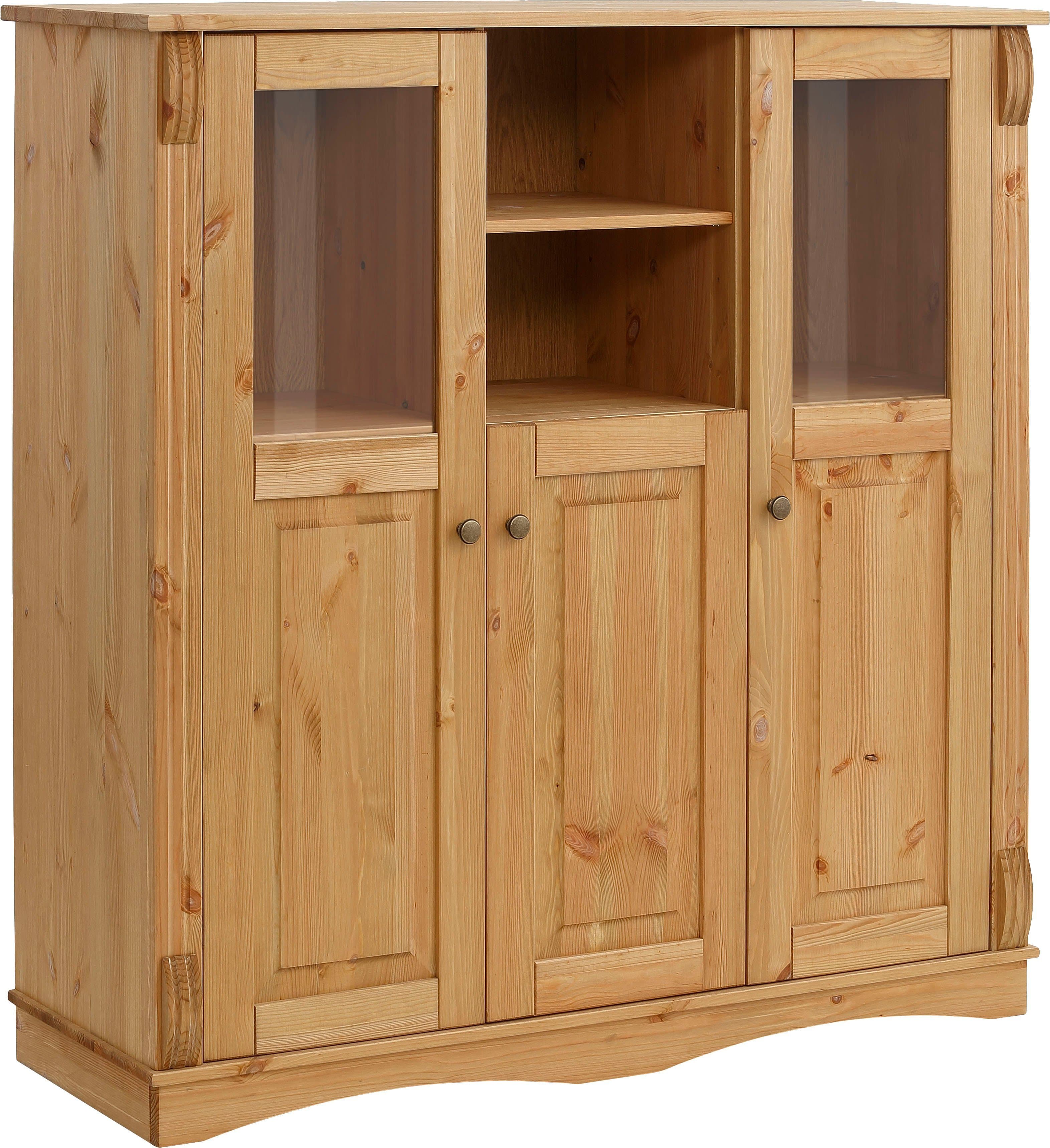 OTTO HOME Highboard Teresa Beige Geölt Massivholz - Bild 2