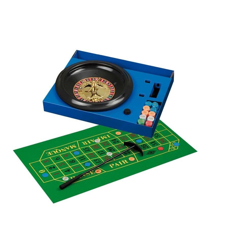 Philos Spiel Roulette Set mit Kunststoffteller