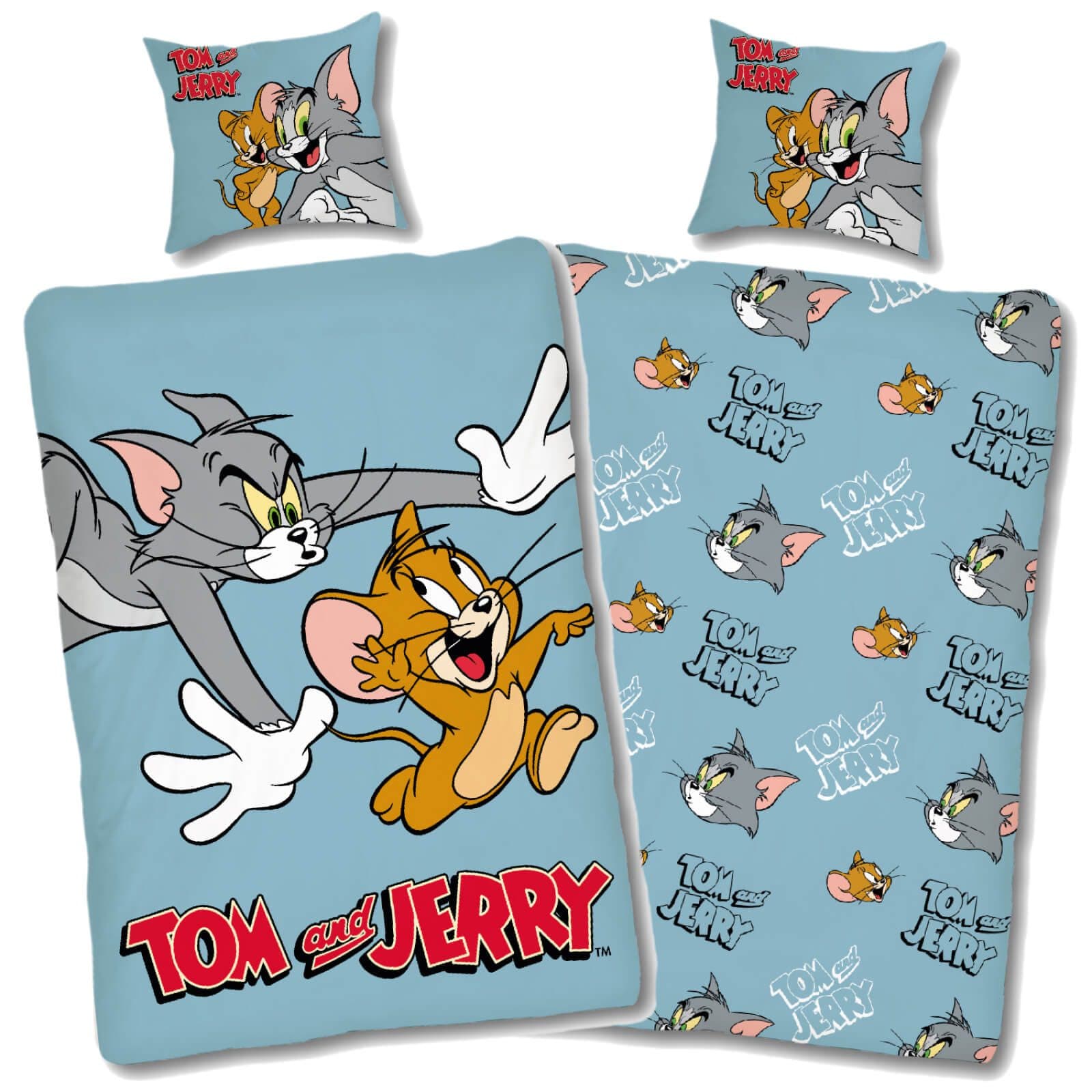 SkyBrands Bettwäsche Tom und Jerry Hellblau Renforcé 2-teilig - Bild 2