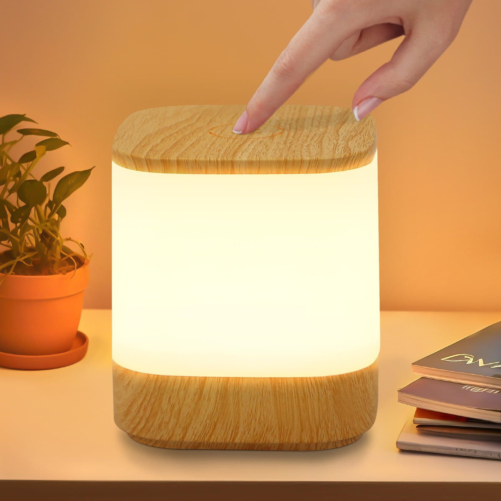 Nettlife LED Nachttischlampe 2ER Touch Dimmbar Akku 3600mAH USB Aufladbar Kabellos - Bild 2