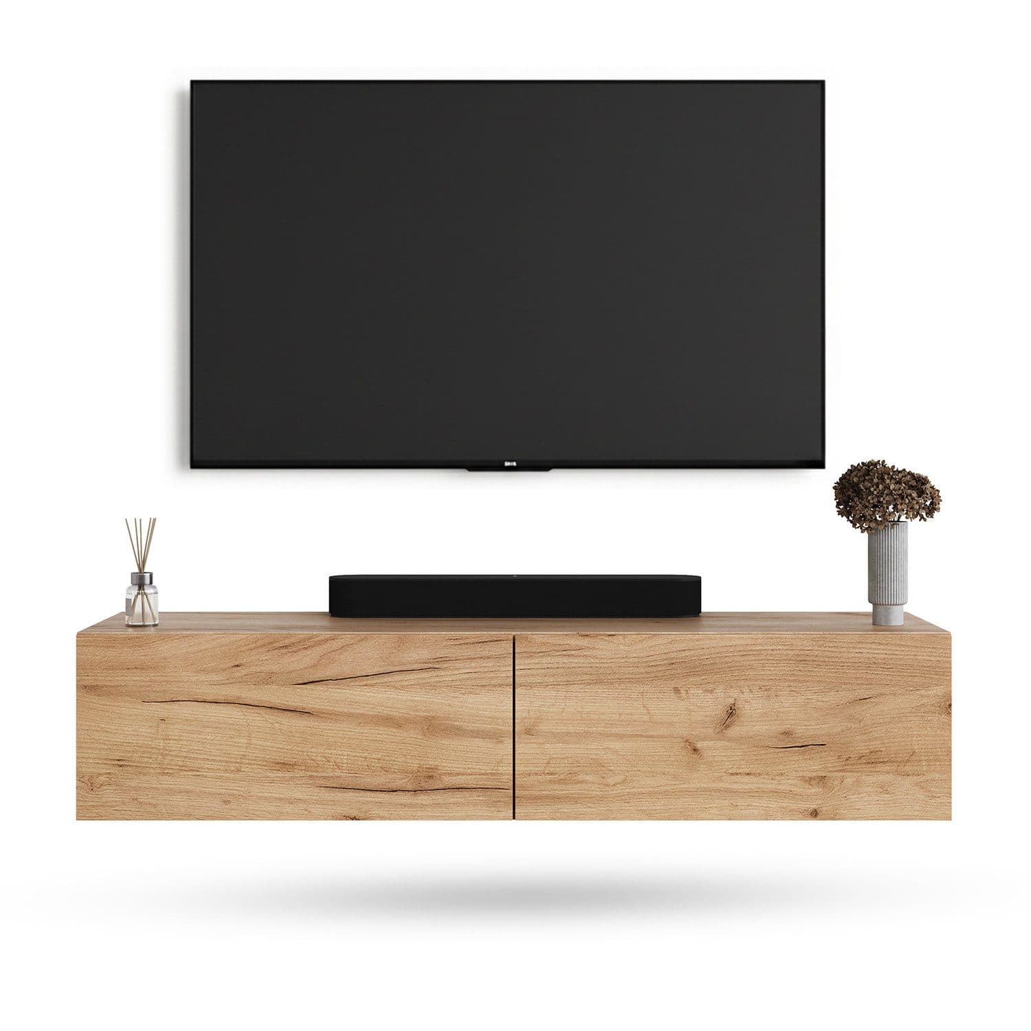 Modernes TV-Lowboard aus Holz und Metall - Bild 2
