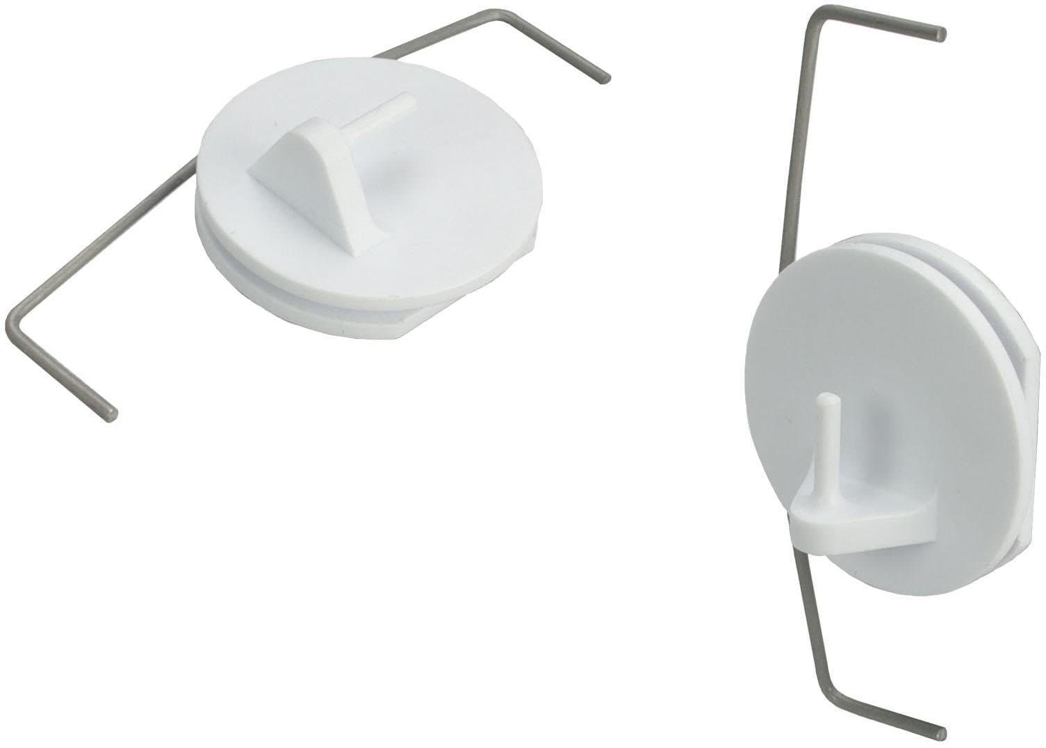 Klemmträger LIEDECO, weiß, Kunststoff, Metall, für Vitragen-Scheibenstangen - Bild 2