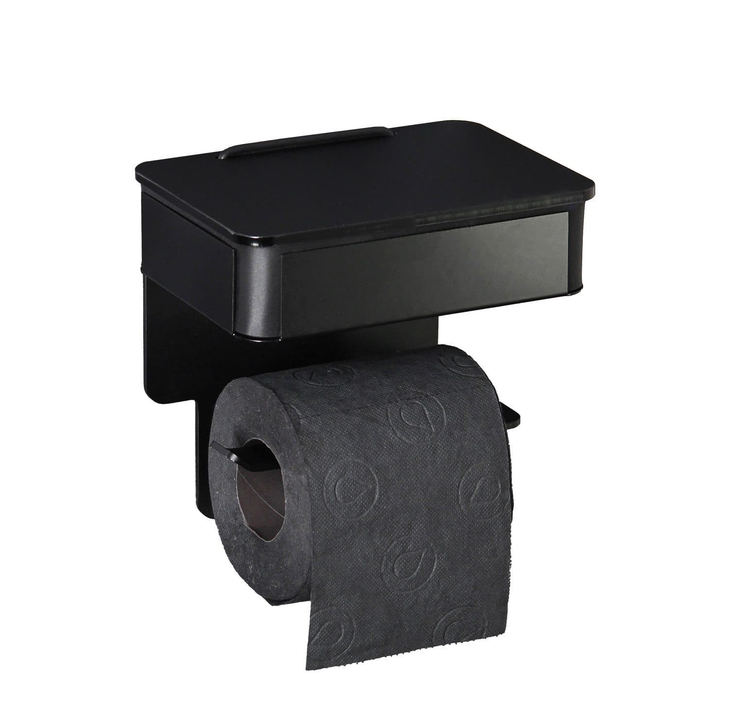 Schönbeck Design Toilettenpapierhalter Schwarz mit Feuchttücherbox - Bild 2