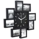 Miraval Wanduhr mit 8 Bilderrahmen Schwarz/Weiss Bild 2