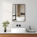 Hopibath Wandspiegel Schwarz Modern Aluminium Rahmen Bild 2