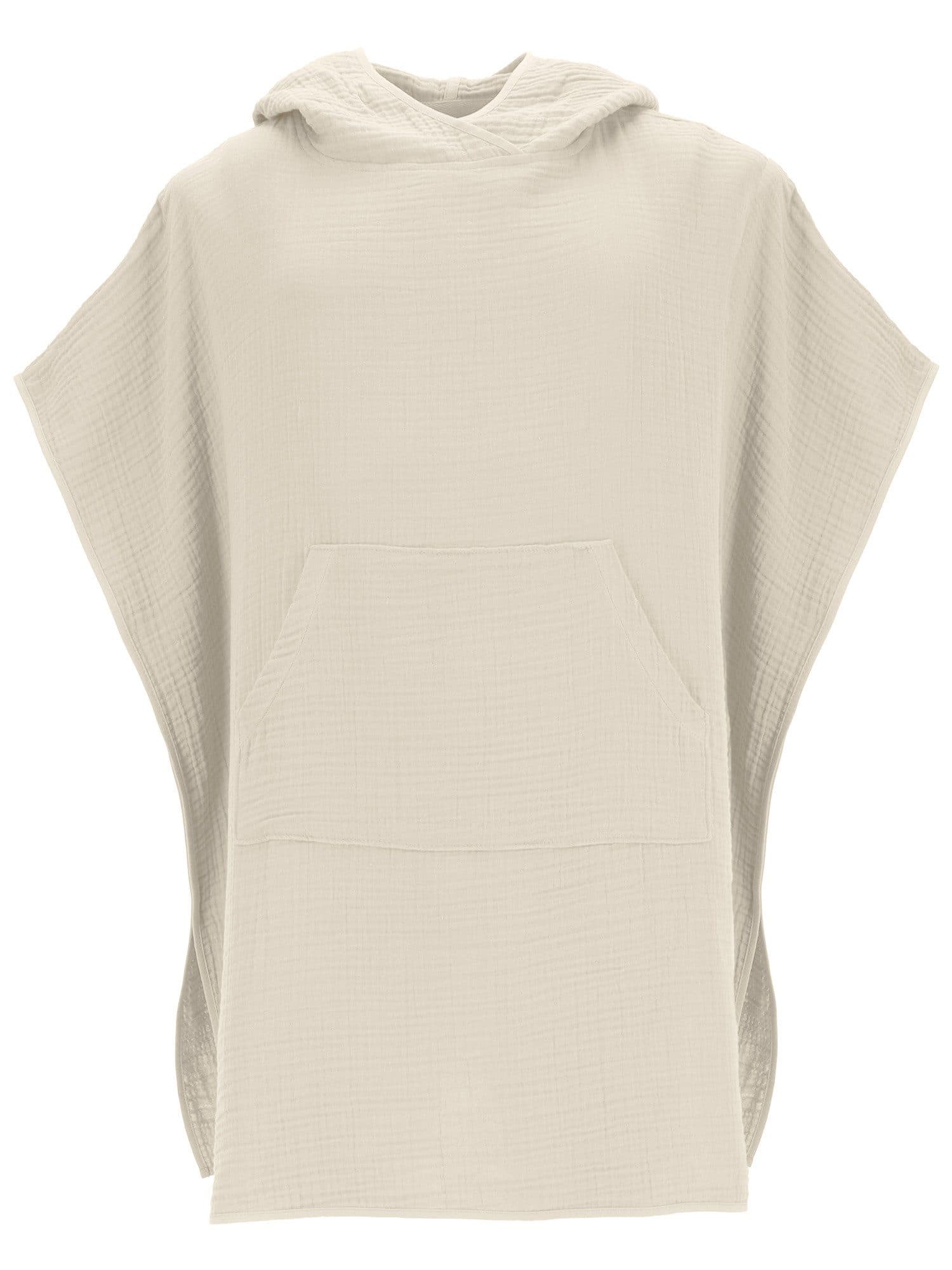 Vossen Badeponcho Musselin Unisex Cape Wellness Poncho Tilda Sand - Bild 2