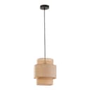 lux.pro Hängeleuchte Biggar Beige Schwarz Rattanoptik Bild 2