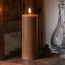 Deluxe Homeart LED-Stumpenkerze Mia Echtwachs Warmweiß Bild 2