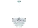 Reality Leuchten LED Kronleuchter Silber Chrom Dimmbar Kristall Bild 2
