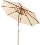 KOMFOTTEU Sonnenschirm Beige 270cm mit Neigefunktion Bild 2