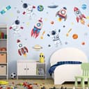 Montegoni Wandsticker Astronaut & Raketen Set Bunt Selbstklebend Bild 2