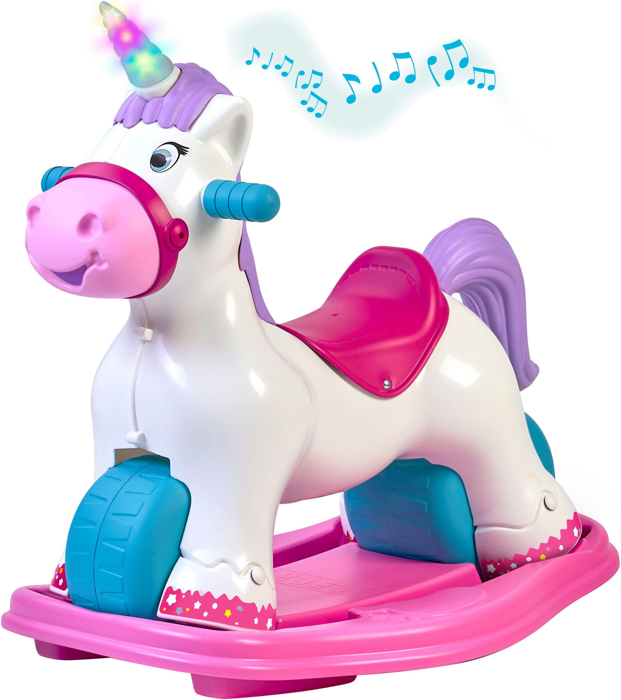 Feber® Schaukeltier Baby Unicorn 2in1 mit Licht- und Soundeffekt - Bild 2