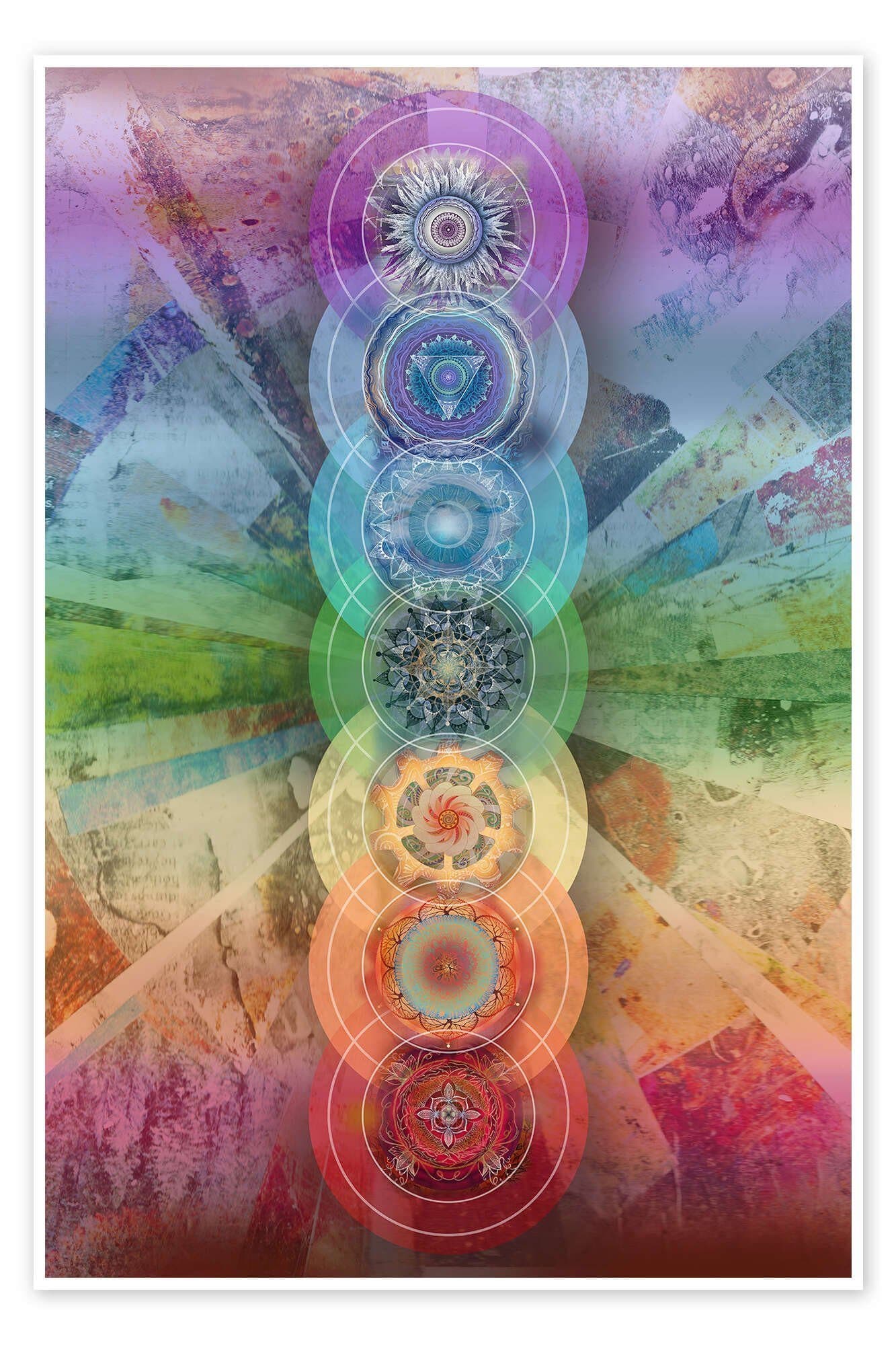 Posterlounge Wandbild Sieben Chakren, Brenda Erickson - Bild 2