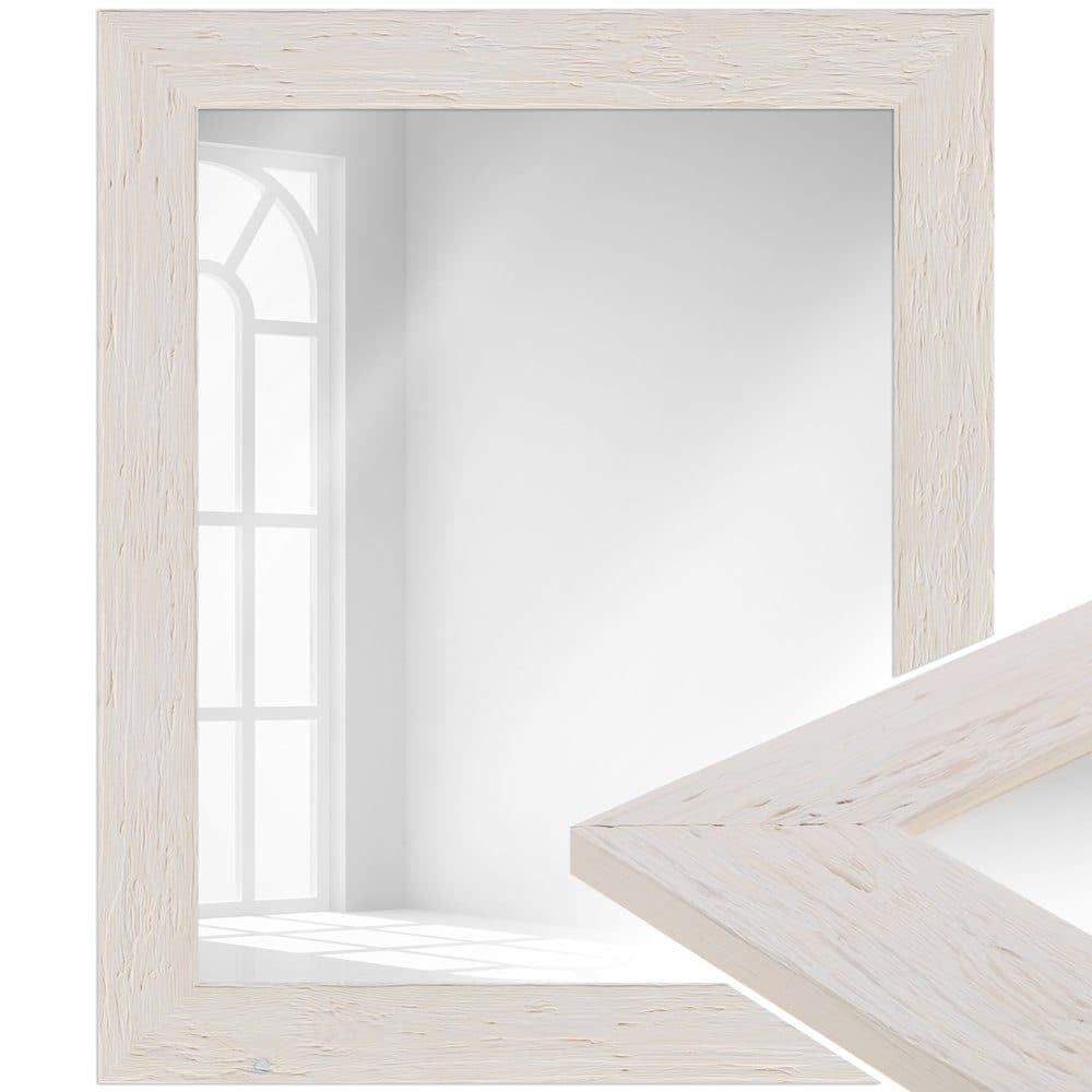 WANDStyle Wandspiegel H780 Weiß Massivholz Modern - Bild 2