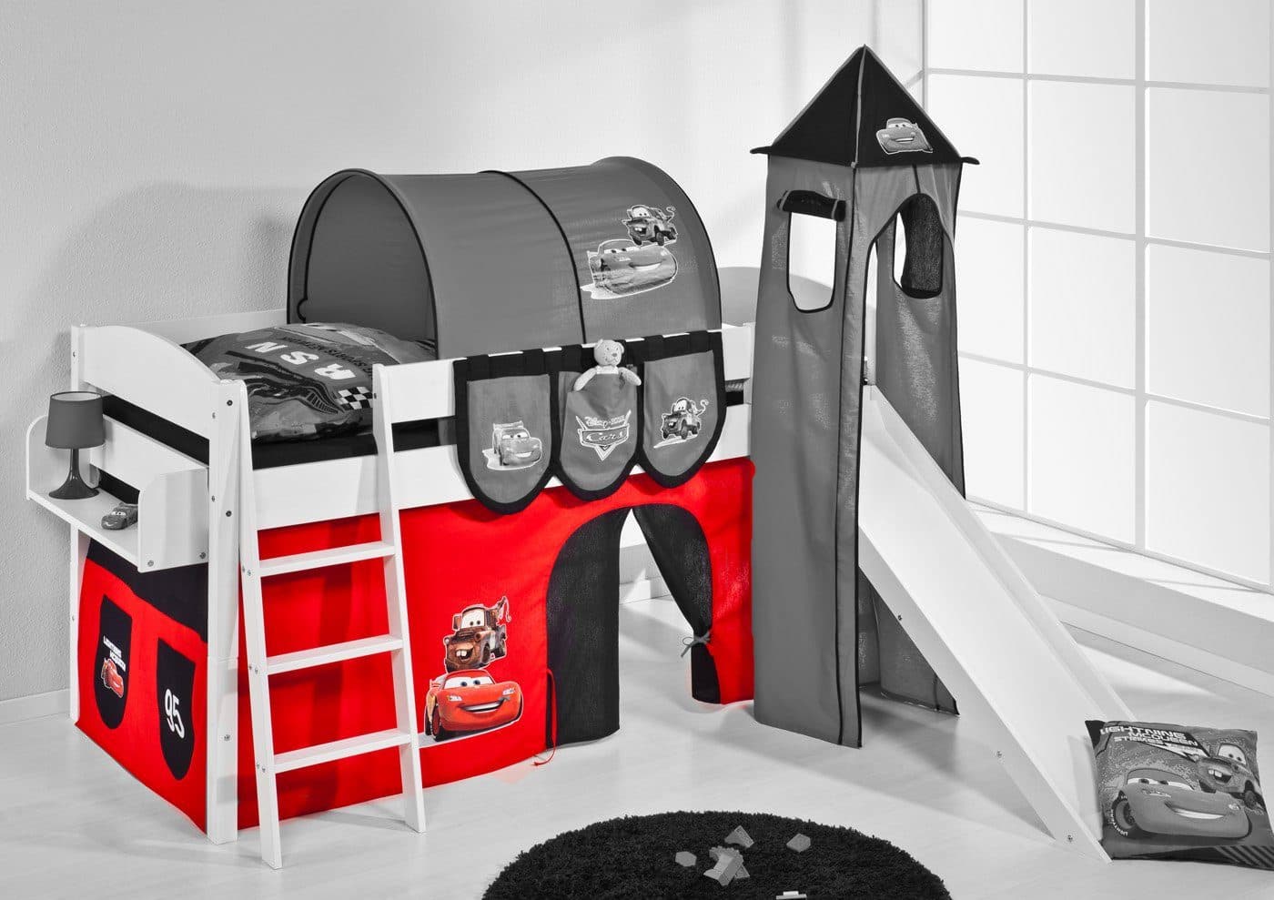 Lilokids Bettvorhang Lightning McQueen für Hochbett Etagenbett