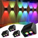 Quntis LED Solarleuchte 2/4/8 Stück Warmweiß/Bunt Gartenleuchten Bild 2