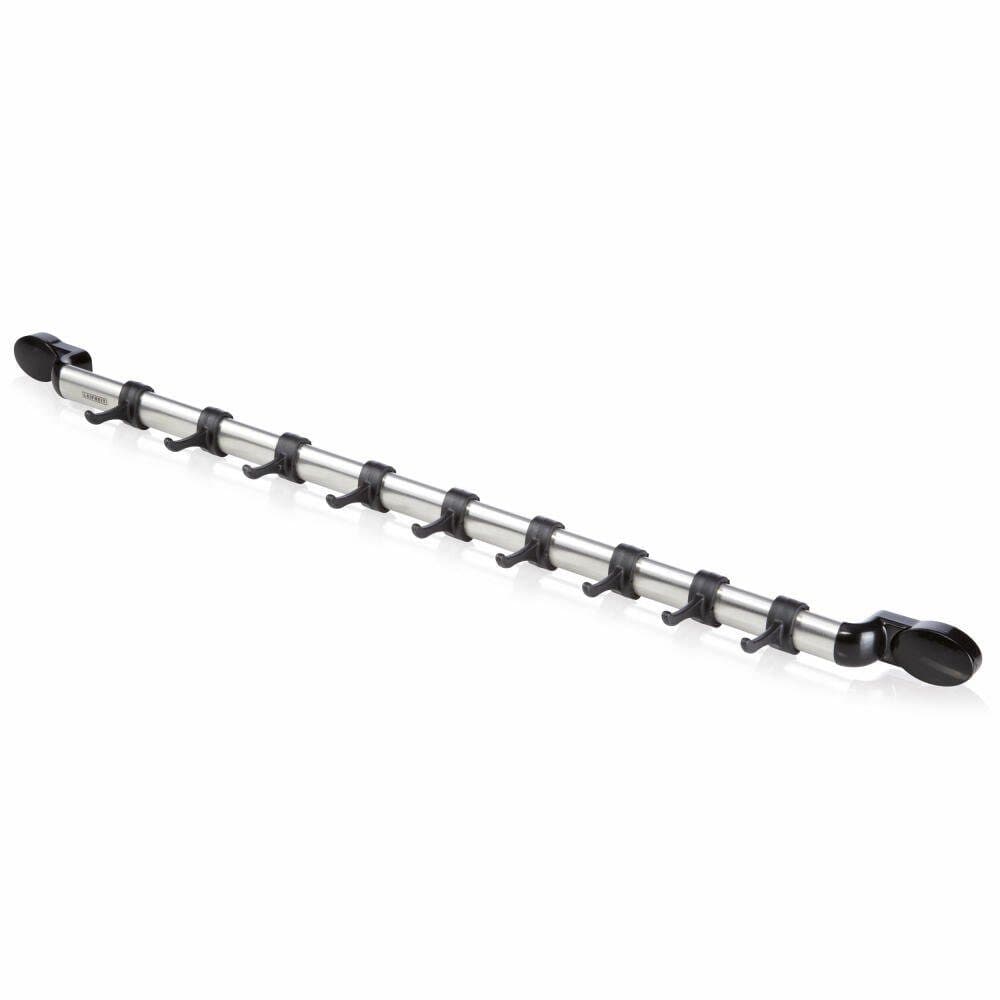 Leifheit Hakenleiste ProLine mit 9 Haken Schwarz/Edelstahl