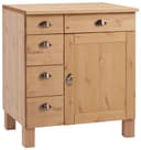 HOME AFFAIRE Oslo Unterschrank Massivholz Kiefer Beige 75cm Bild 2