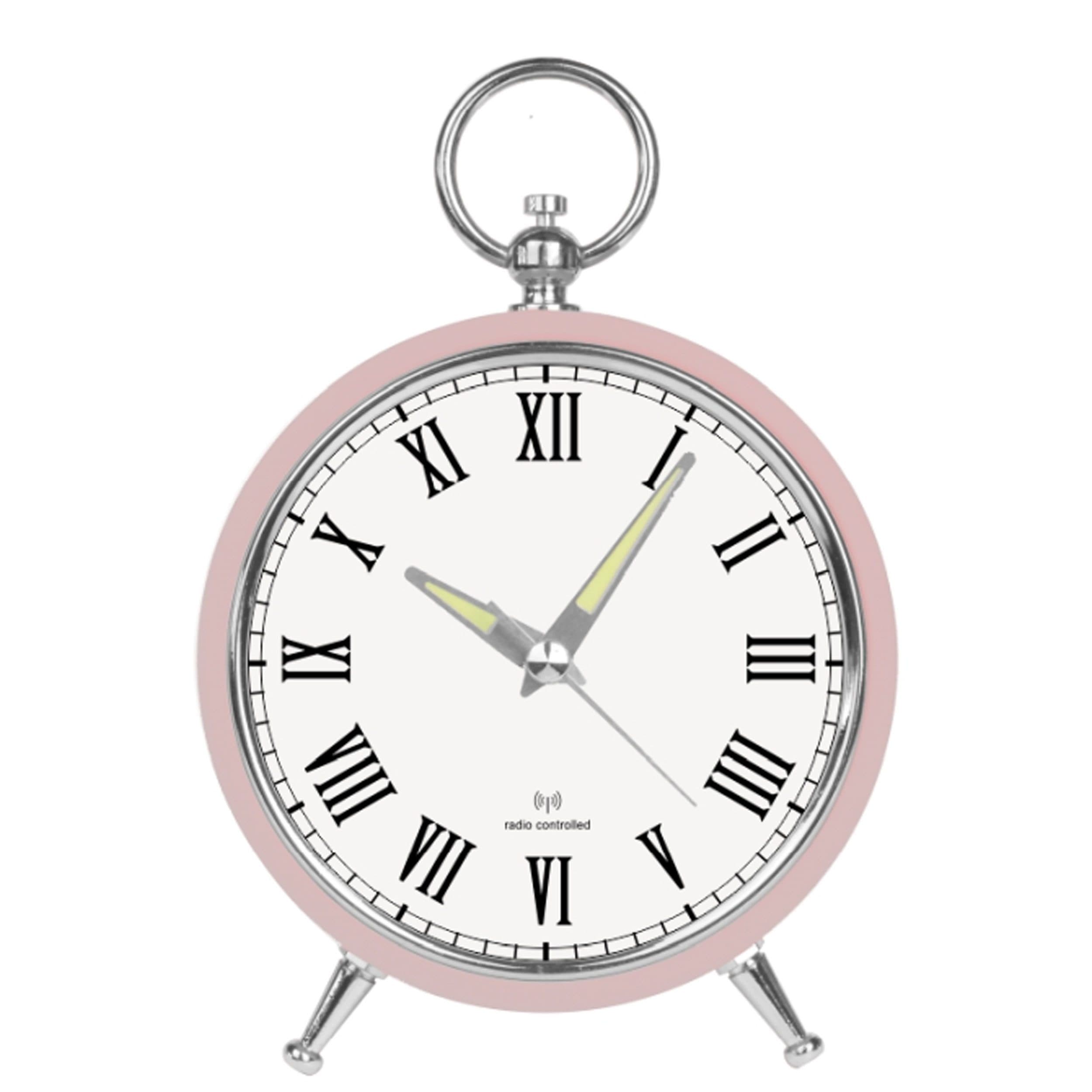 Miraval Analoger Wecker Alt-Rosa mit Hintergrundbeleuchtung & Snooze