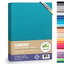 leevitex® Spannbettlaken Boxspringbett & Wasserbett 170 g/m², Gummizug: rundum, Mako-Baumwolle, sehr robust, 180x200 – 200x220 cm + 40 cm Steg Bild 2
