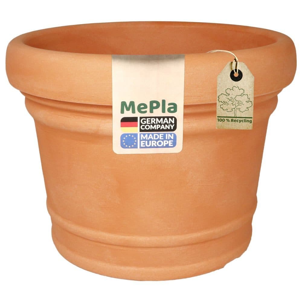 MePla Pflanzkübel Monza 30 cm Terrakotta Frostfest Kunststoff - Bild 2