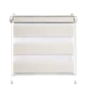 Clever-Kauf-24 Doppelrollo Klemmfix 3 in 1 Beige Transparent Bild 2