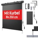 Onbest Vertikalmarkise mit Handkurbel Anthrazit Wetterfest Bild 2