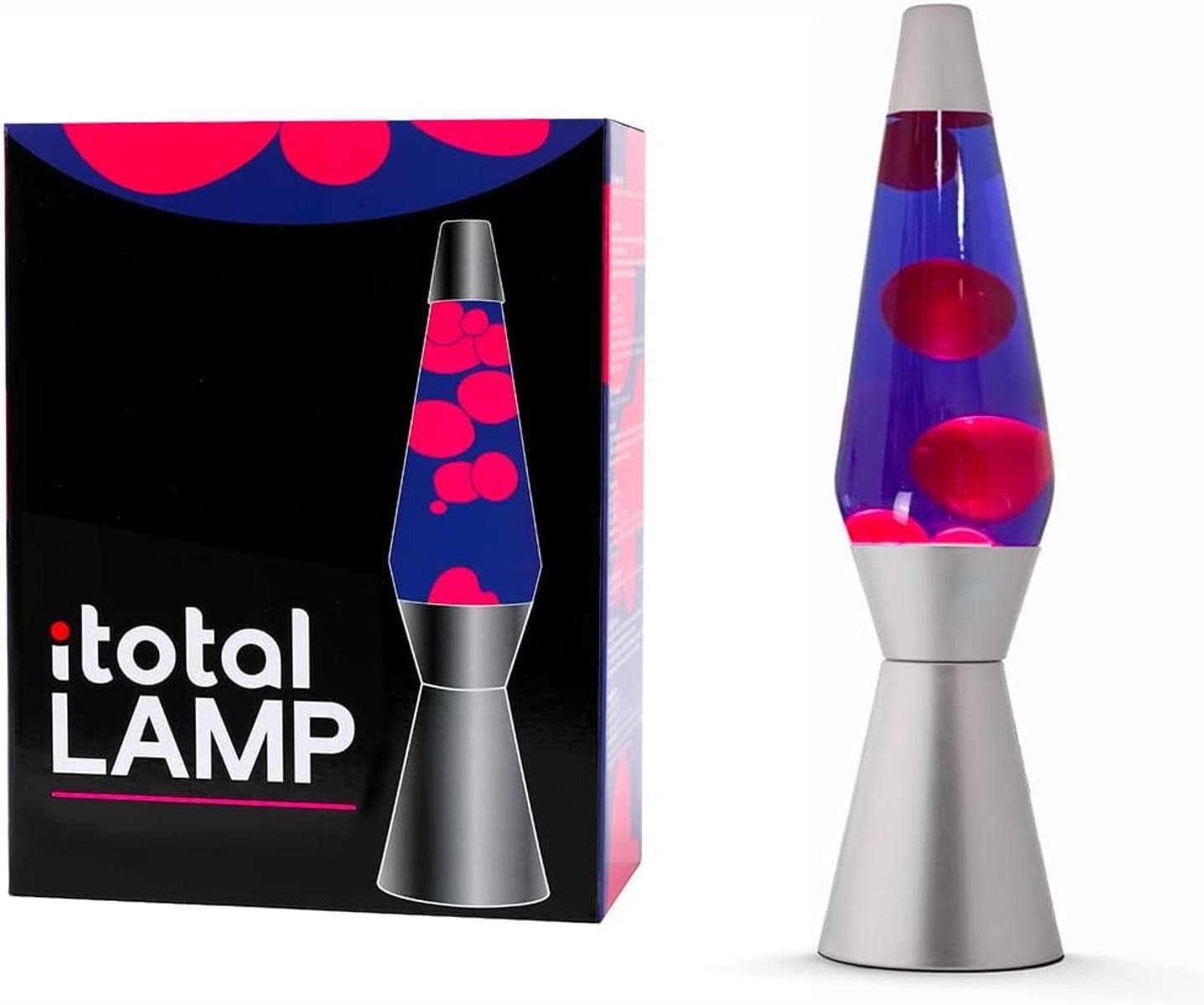 I-TOTAL Lavalampe Magie Lavaspektakel Gold Azul Fucsia - Bild 2