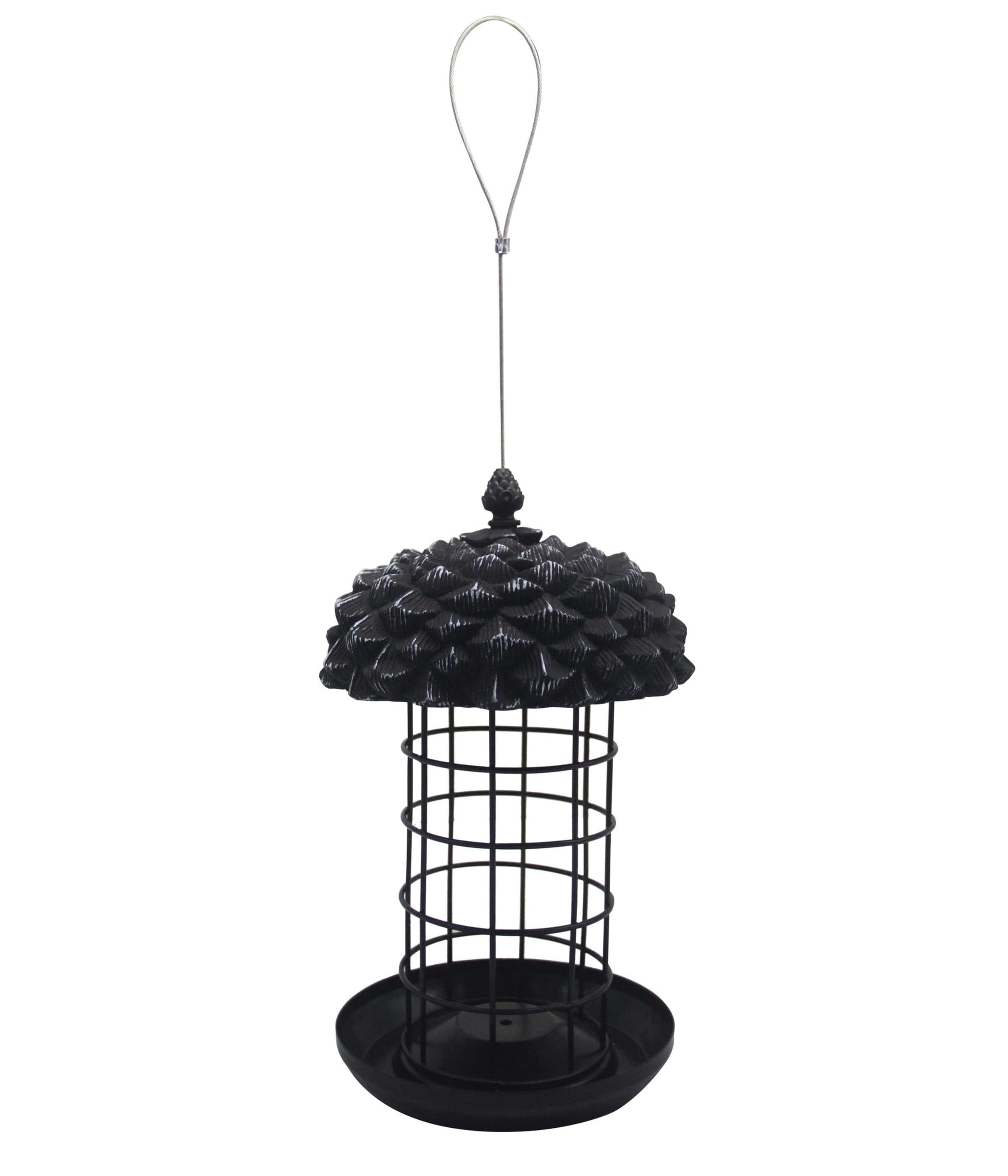 Dehner Vogelhaus Futtersäule Louise Grau Metall - Bild 2