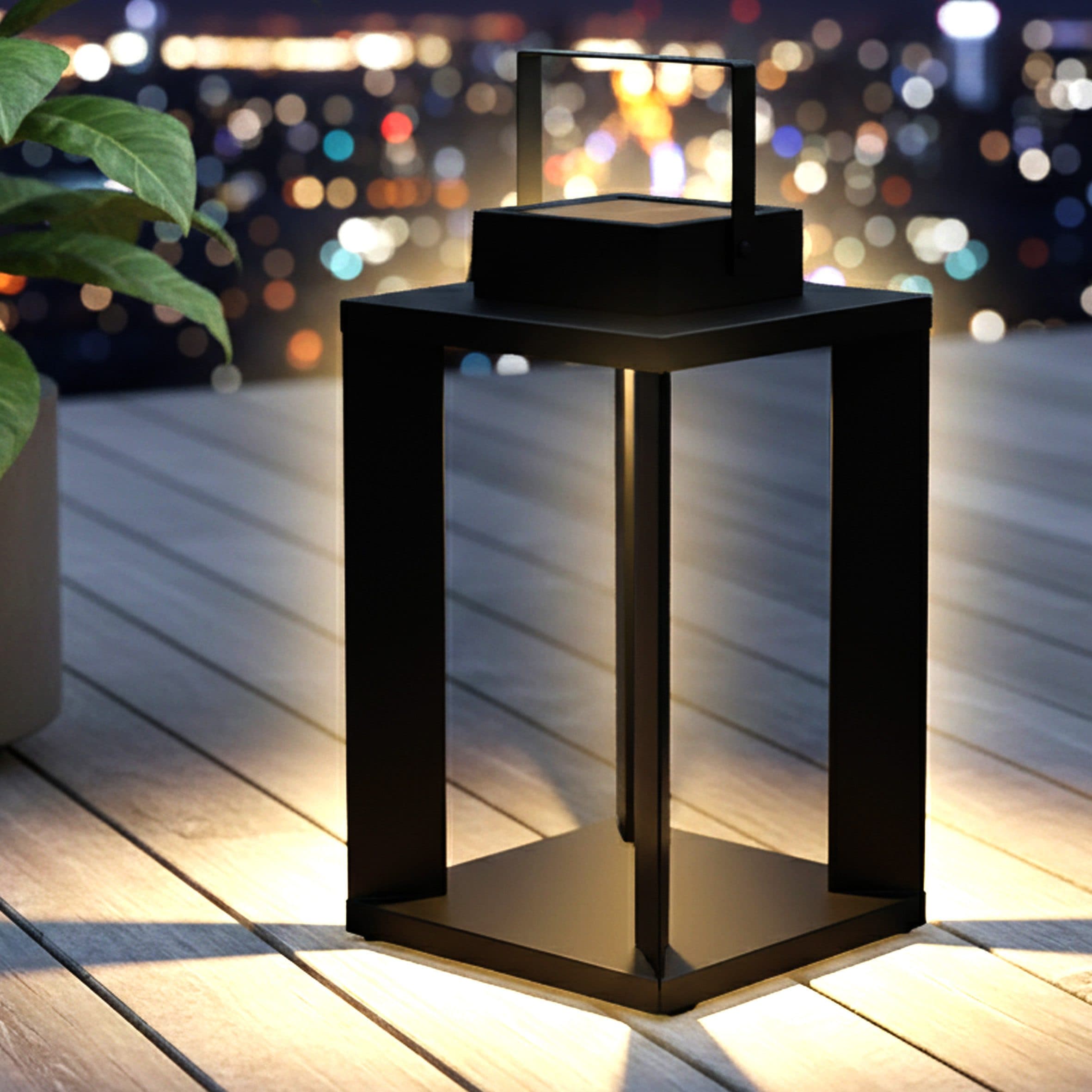 Spetebo Solar Laterne Metall 25 LED Warmweiß - Bild 2