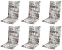 doppler® Hochlehnerauflage 6er Set 2901 - Grau Bild 2