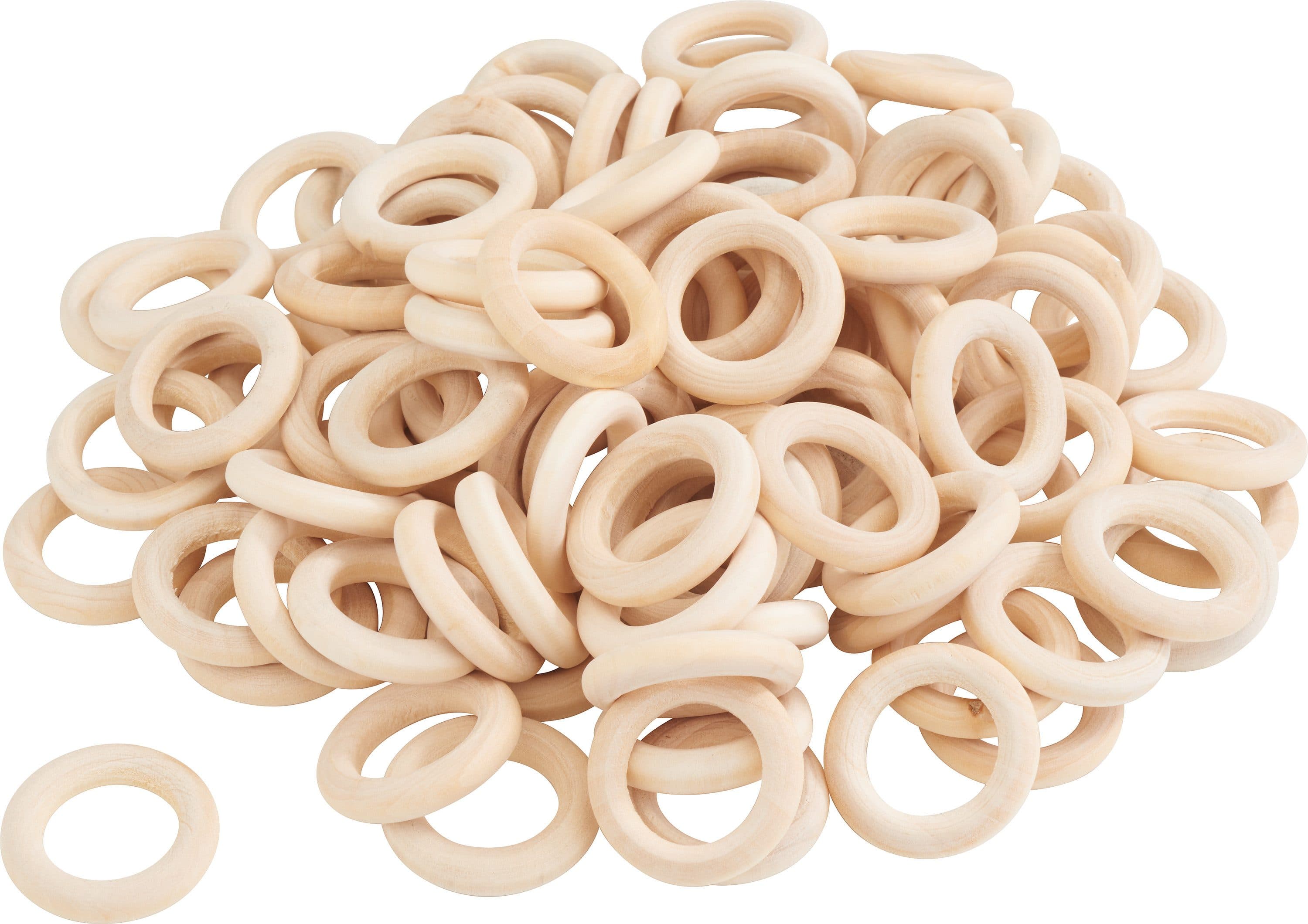 VBS XXL Dekoobjekt Holzringe 100 St Kirschholz