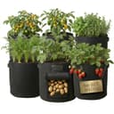 Onbest Pflanzsack Set 30 Liter mit Sichtfenster Schwarz Bild 2