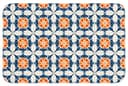 OnlyWow Badematte Traditionell Kacheln Orange Rutschfest Polyester Bild 2