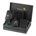 Jungengel Herrendiener Luxus Leder Geschenk Set 5-Teilig Gürtel, Parfüm, Geldbörse Herren Bild 2