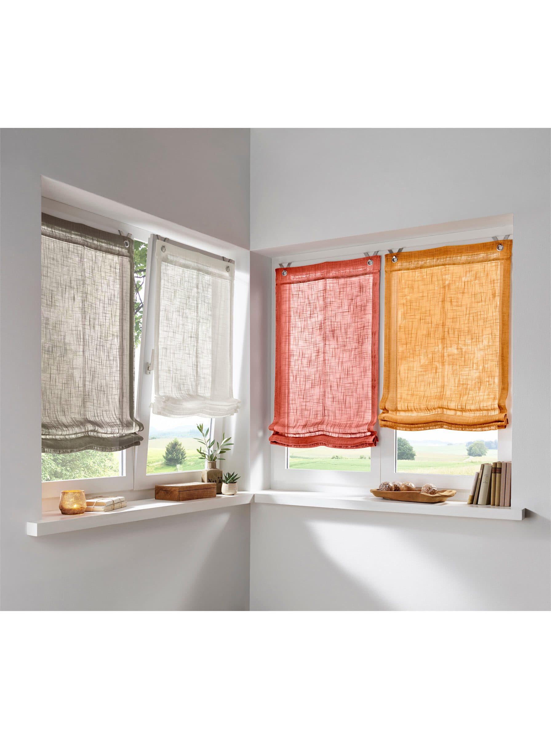 Raffrollo HEINE HOME Weiß Halbtransparent - Bild 2