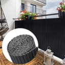 SUNULA Balkonsichtschutz PVC Matte Anthrazit UV-beständig Bild 2