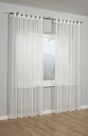 SEHLBACH Gardine Schal Voile Uni Beige mit Schlaufen Bild 2