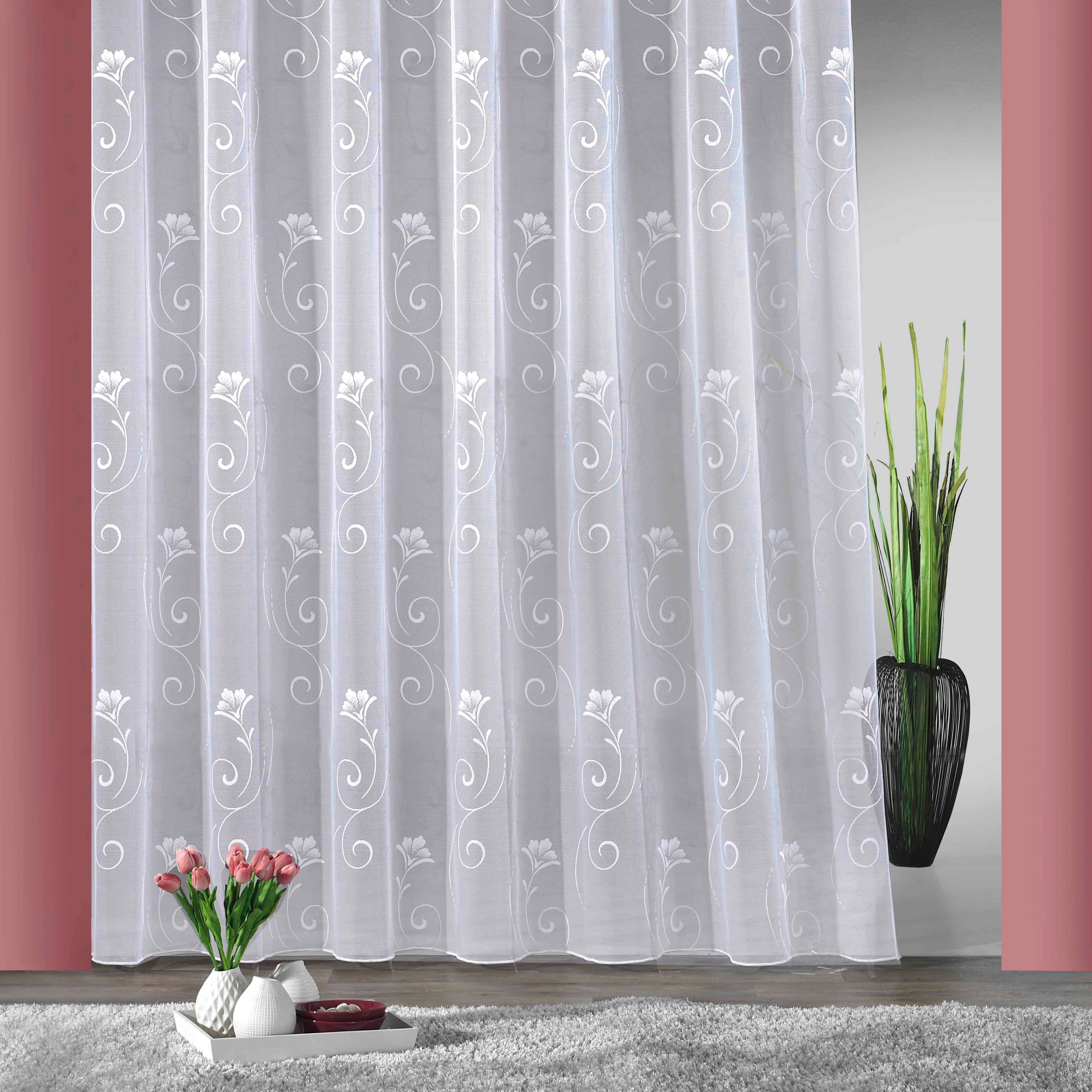 Weckbrodt Gardine Lilly Weiß Jacquard Polyester - Bild 2