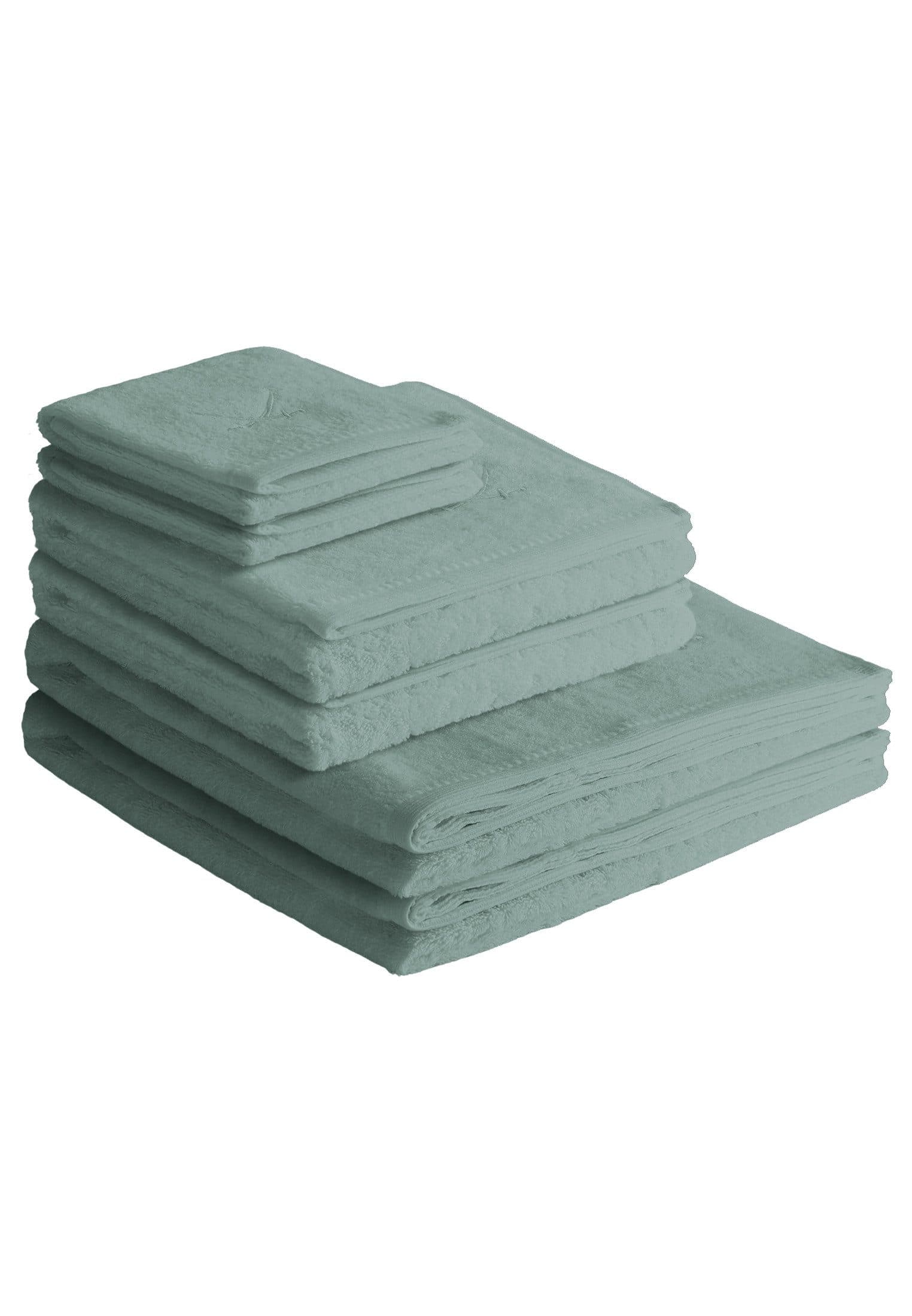 Sansibar Sylt Handtuch Set 6-tlg. Smaragdgrün Frottier Classic - Bild 2