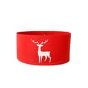 Healidy Weihnachtsbaumrock Stoff Grau/Rot Bild 2