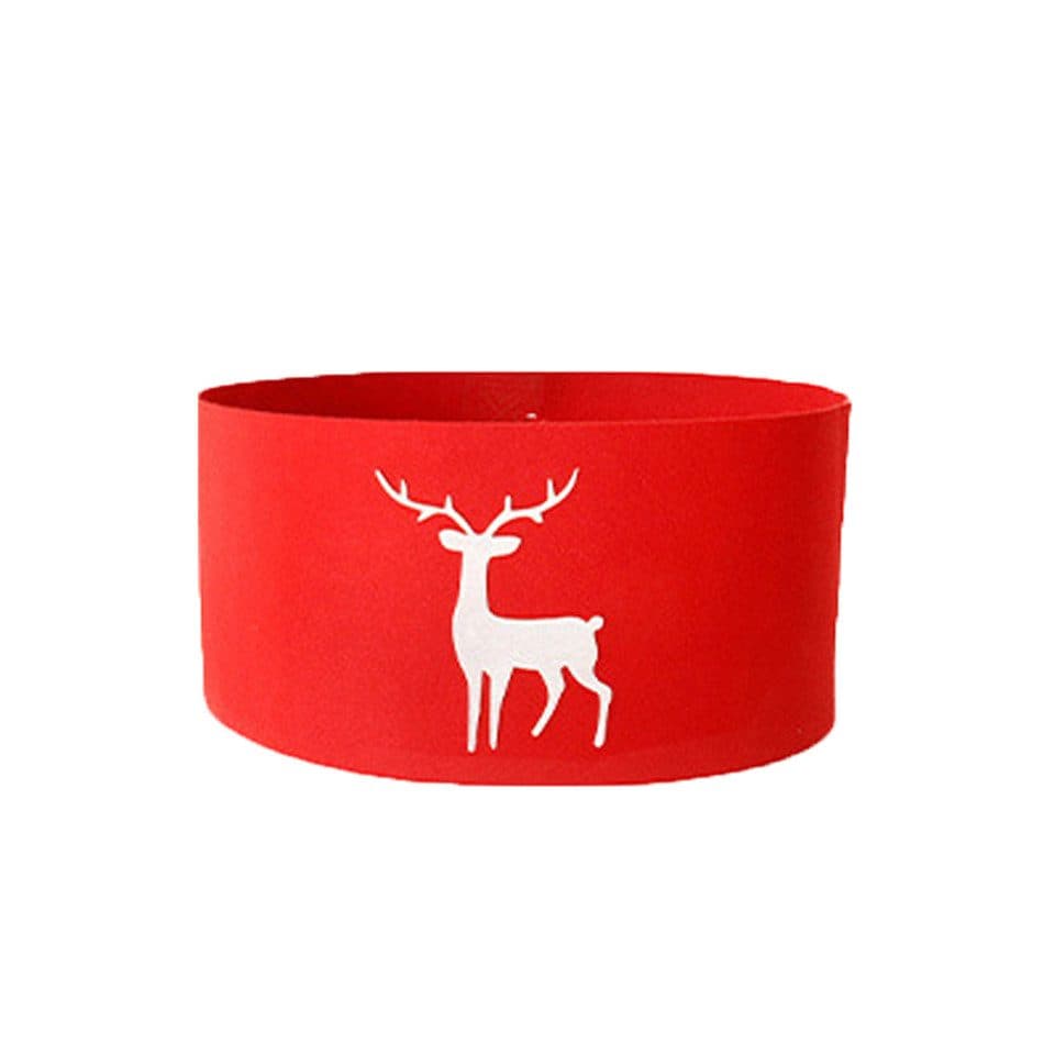 Healidy Weihnachtsbaumrock Stoff Grau/Rot - Bild 2