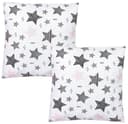 TupTam Kissenbezug Kinder Rosa/Schwarz mit Hotelverschluss 2er Set Bild 2