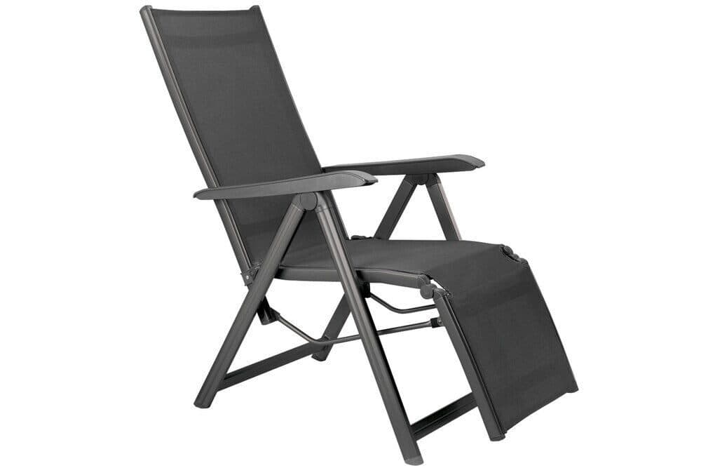 KETTLER Gartenstuhl Basic Plus Klappbar Anthrazit Aluminium