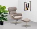Home affaire Sessel Clarah Relaxsessel, TV-Sessel mit Hocker, 360° Grad drehbar Bild 2
