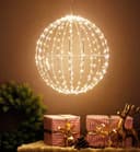 Arnusa LED Kugelleuchte 320 LED warmweiß 50 cm mit Timer Bild 2