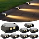 Quntis LED Solarleuchte Warmweiß Solar Gartenbeleuchtung Bild 2