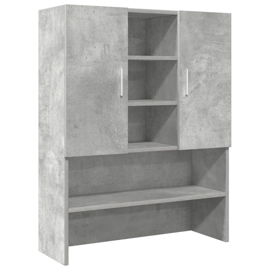 vidaXL Waschmaschinenschrank Betongrau Holzwerkstoff - Bild 2