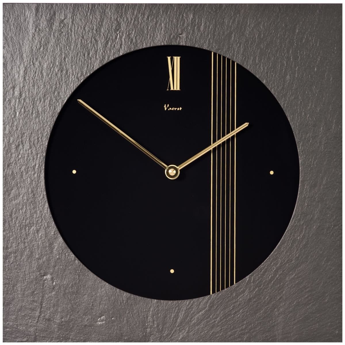 AMS Pendelwanduhr H303 Mechanische Uhr Metallgehäuse Esszimmer Wohnzimmer Gold