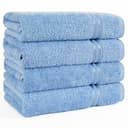 HAMMETEX Handtuch Set 4-teilig Hellblau 100% Baumwolle Frottier Bild 2